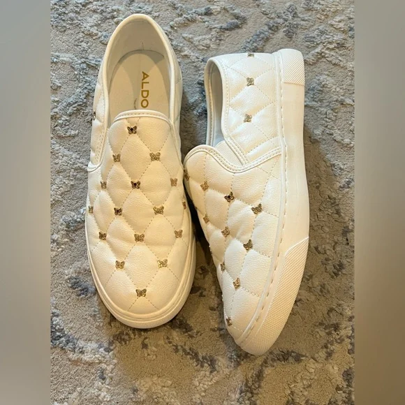 Aldo Shoes cream with gold butterflies - Picture 3 of 4